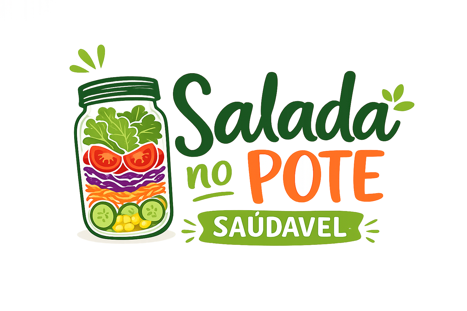 Salada no Pote Saudável